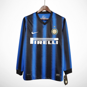 Camisa Inter de Milão Titular 10/11 - Versão Retro Manga Longa