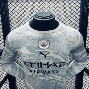 Camisa Mancester City Year Of The Dragon 23/24 - Manga Longa Versão Jogador