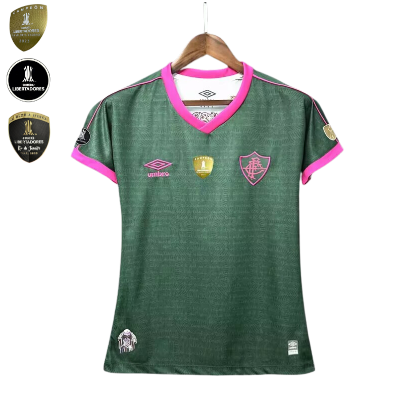 Fluminense 23-24 cartola Feminina + 3 patch Libertadores