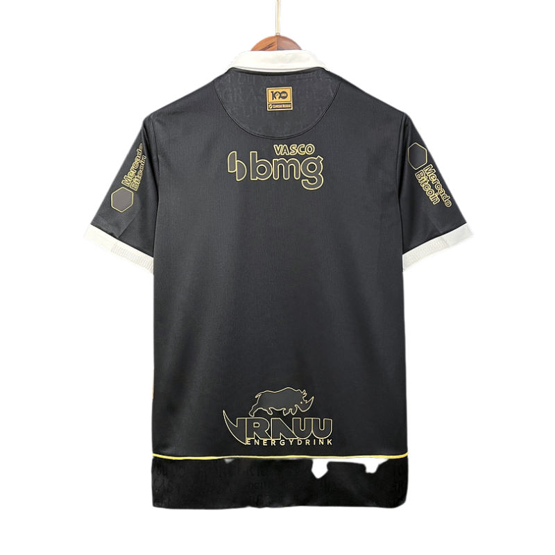 Vasco 23-24 terceira camisa Away Black Full patrocínio