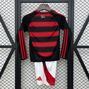 Kit Infantil Flamengo Titular 25/26 Manga Longa