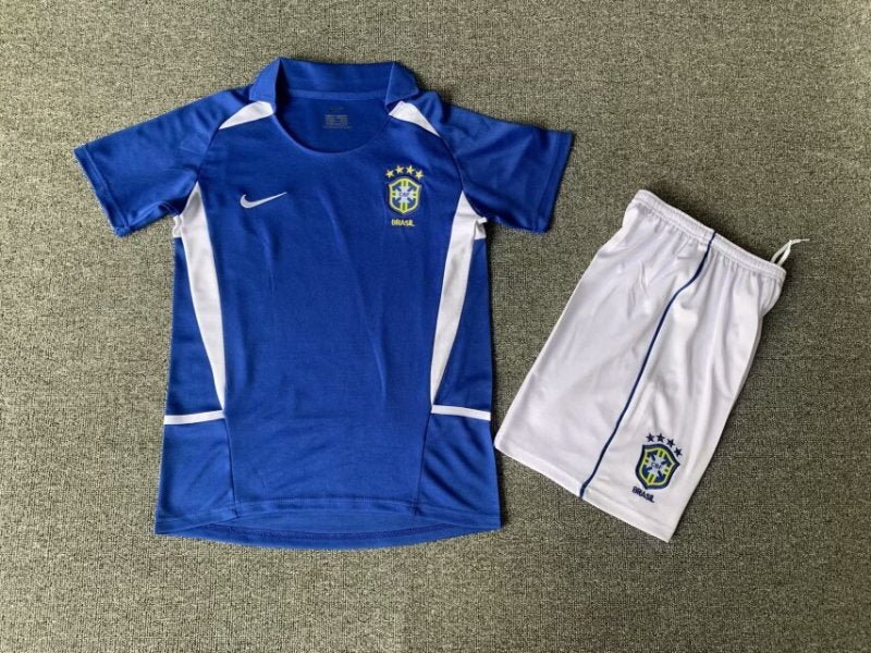 Conjunto Infantil Brasil - RETRO Away 2002