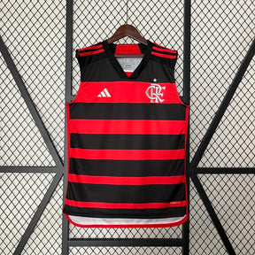 Camisa Regata Flamengo I 24-25 - Vermelha e Preta
