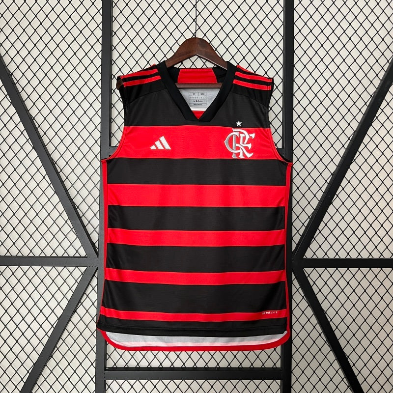 Camisa Regata Flamengo I 24-25 - Vermelha e Preta
