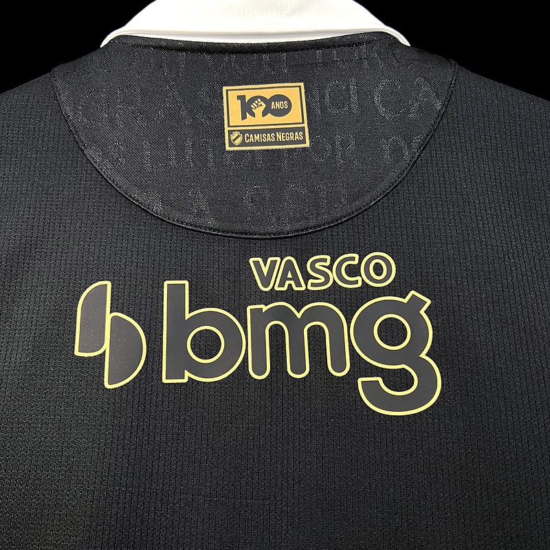 Vasco 23-24 terceira camisa Away Black Full patrocínio