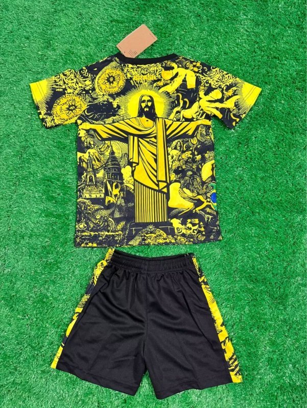 Conjunto Infantil Brasil - Modelo Especial Amarelo