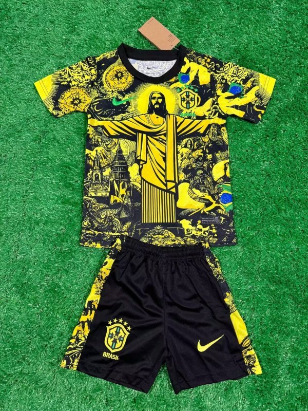 Conjunto Infantil Brasil - Modelo Especial Amarelo
