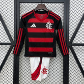 Kit Infantil Flamengo Titular 25/26 Manga Longa