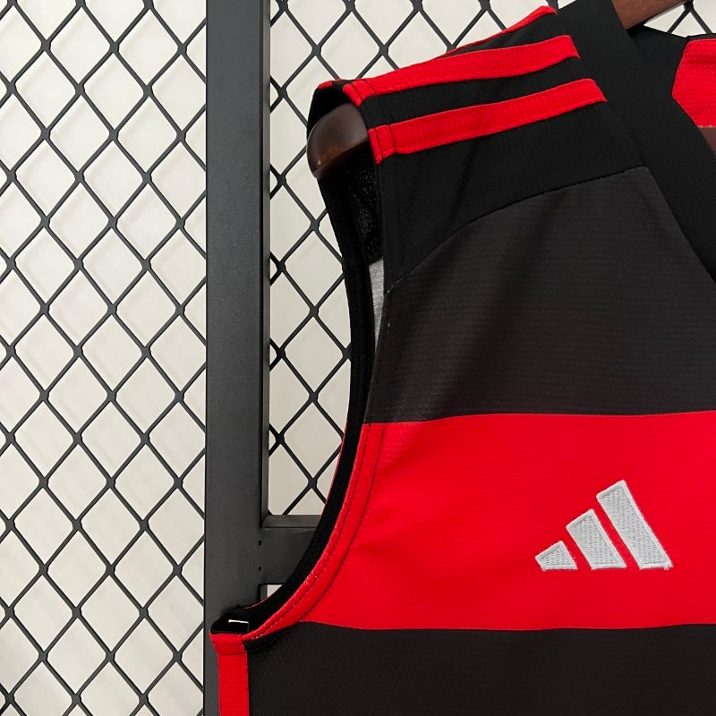 Camisa Regata Flamengo I 24-25 - Vermelha e Preta