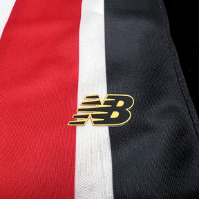 Camisa São Paulo II 24/25 - Torcedor Masculina - Vermelho, Branco e Preto
