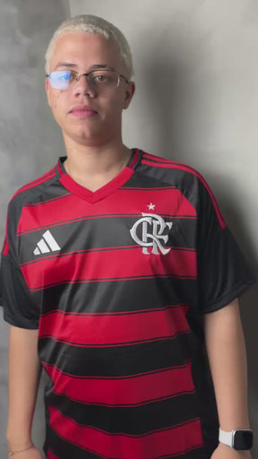 Camisa Flamengo I 25/26 - Vermelha e Preta