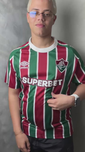 Camisa Fluminense I 25/26 - Grená e Verde